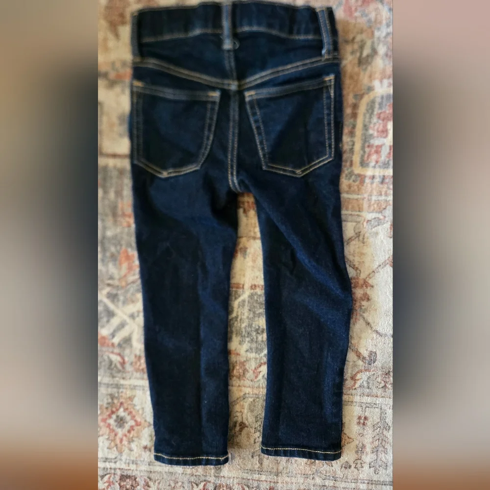 GAP Boys 4t Blue Straight Leg Jeans with Indigo Wash Stretch Skinny